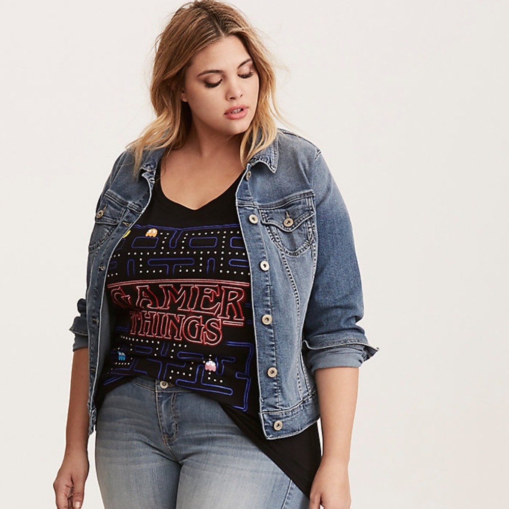 Torrid Gamer Things Pacman Stranger Things Top 4X